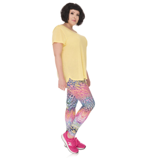 Rainbow Leopard jóga leggings