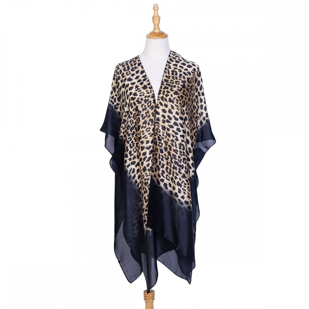 Leopard mintás nőies strankimono - kaftán - tunika