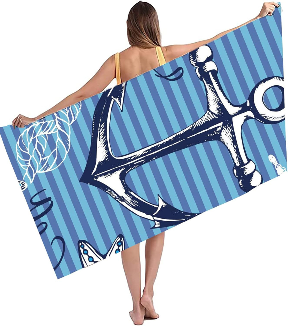 Nautical - Microfiber strandtörölköző (160*80 cm)